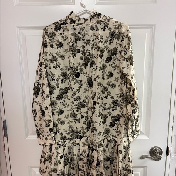 Tuckernuck Faded Roses Long Sleeve Drop Waist Tate Mini Dress - Picture 8 of 15